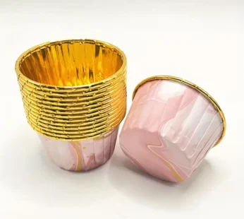 Popierinės keksiukų formelės rožinės, 50 vnt