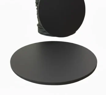 Odiniai padeliai, padėkliukai, juodi, 105 mm